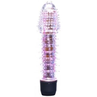 VIBRADOR TRANSLÚCIDO COM CAPA TEXTURIZADA - MISS COLLECTION