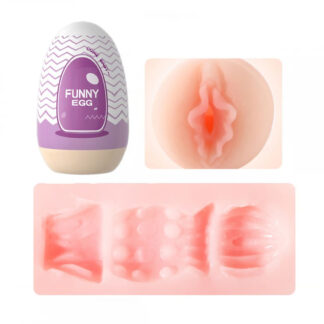 FUNNY EGG MASTURBADOR MASCULINO FORMATO VAGINA EM CYBERSKIN VIP MIX