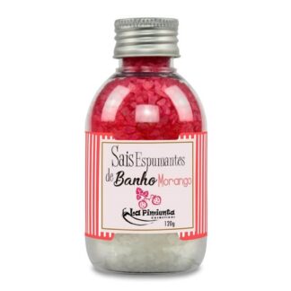 Sais de Banho Sensual de Morango 120g La Pimienta