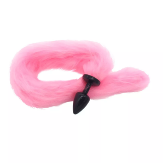 Plug Anal com Rabo Preto Linha Less Hard