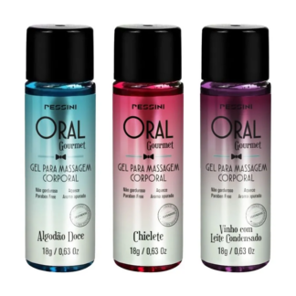 Oral Gourmet Mini Gel Beijável que Esfria 18g Pessini