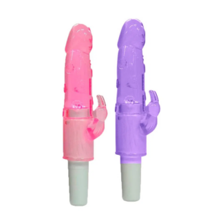 Vibrador em Jelly com Estimulador Clitoriano Sexy Import