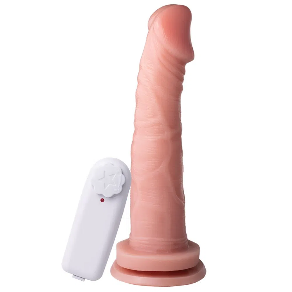 Mon Plaisir Prótese Maciça Realística com Vibro Interno e Ventosa 20 x 4,0 cm Soulsex
