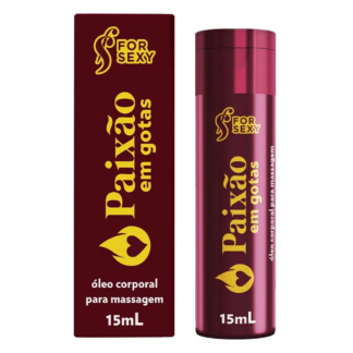 PAIXÃO EM GOTAS ÓLEO LUBRIFICANTE HOT 15ML FOR SEXY