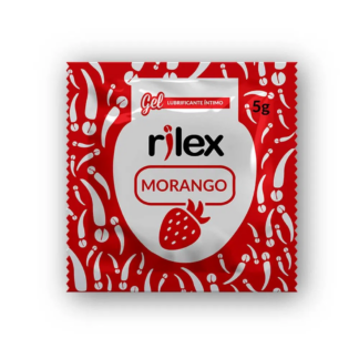 Gel Lubrificante com Aroma de Morango em Sachê 5g Rilex