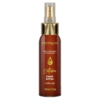 EROTISMO ÓLEO CORPORAL E MASSAGEM EM SPRAY FRAGRÂNCIA KAMA SUTRA 120ML FEITIÇOS AROMÁTICOS