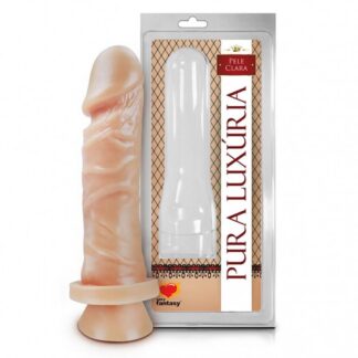 PRÓTESE PURA LUXÚRIA REALÖSTICO COM VENTOSA 15,3 CM SEXY FANTASY